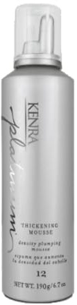 Kenra Platinum Thickening Mousse 12 | Volumizing Styler | Adds Fullness & Body | Humidity Protection Up To 48 hours | Desity Plumping up tp 150% | Thermal Protection | All Hair Types | 6.7 oz