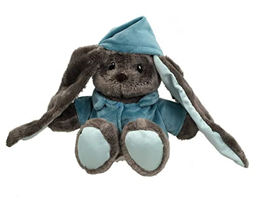 GMMH Plüschtier Stofftier Bär Hase Teddybär Fuchs, 20 cm Hoch (Hase Pyjama Blau), Osterhase Kuscheltier Plüsch Plüschtiere Kuscheltiere