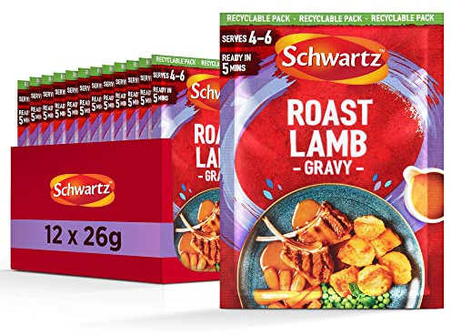 Schwartz Roast Lamb Gravy Mix 26g, Pack of 6 Brown