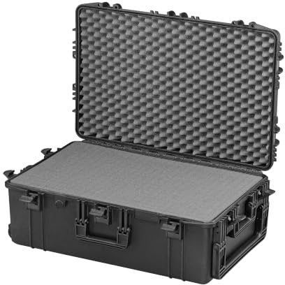 MAX MAX750H280S Airtight Case, Black, 750 x 480 x 280 mm