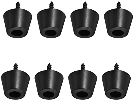 30x20 mm Piedini Antivibranti in Gomma Nera per Amplificatori Chitarra, Supporti a Spina per Altoparlanti, Base Stabile per Cone e Cabinet – 8 Pezzi