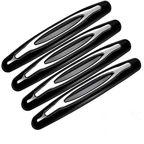ZONSUSE 4Pcs Car Door Protection Bumper, Door Edge Guard, Anti-rub, Anti-collision, Universal, Black, PVC, ABS