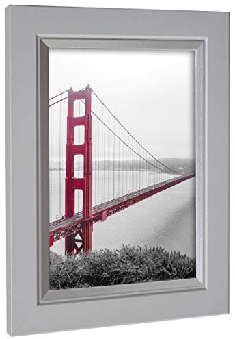 rahmengalerie24 Bilderrahmen 60x90 cm Farbe: Weiß MDF Elegance Elegant-Modern Hängerahmen ohne Passepartout ohne Ständer Made in Germany