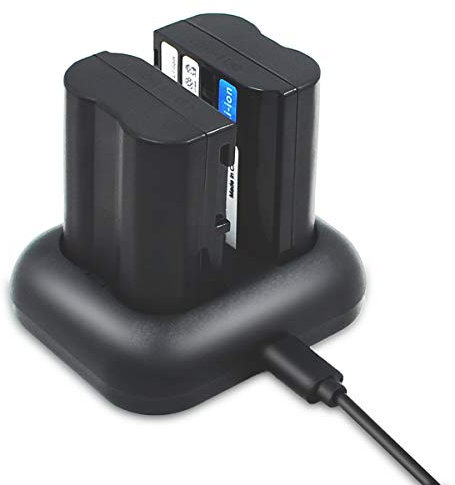 ENEGON EN-EL15 EN-EL15a ENEL15 (2 Paquetes * 2100mAh) para Nikon 1 V1 D7000 D7100 D7200 D750 D7500 D500 D600 D610 D800 D800E 810 DC. 810A D810E D850