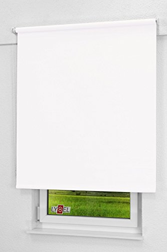 LYSEL - Qualitätsrollo abdunkelnd weiß, (B x H) 143cm x 275cm in weiß