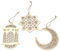 (Folewr-8) teiliges Set Eid Mubarak Dekoration – DIY Ramadan Festival Dekoration aus Holz für Islam Muslim Eid Al-Fitr