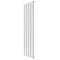 Reina Vicari Aluminium Textured White Single Panel Vertical Designer Radiator 1800mm H x 500mm W, Central Heating