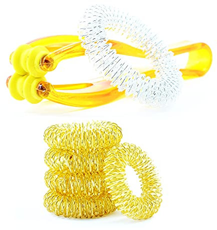 TATTVA Handmassage Set PREMIUM [3-Anwendungen] -2025- Finger Massage Ring | Massageringe Handgelenk | EXTRA Handmassage Tool | Akupressur und Meridian Massage !