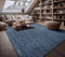 Paco Home Outdoor Teppich Flachgewebe Sisaloptik Modern Einfarbig meliert wetterfest & pflegeleicht Küchenteppich Ideal für Terrasse Balkon Garten, Grösse:300x400 cm, Farbe:Blau