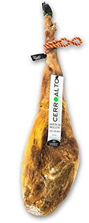 CERROALTO | 100% iberischer Schinken aus Eichelmast PATA NEGRA (Gewicht von 8 bis 9 kg) Gereift für mehr als 36 Monate
