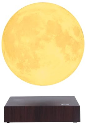 Vnemofey Schwebende Mondlampe ，16 Farben Galaxie schwimmende Nachtlicht ，Realistische Mondanzeige, Magnetische Levitation Basis,Coole Dekoration für das Heimbüro, Kreative Geschenke für Kinder