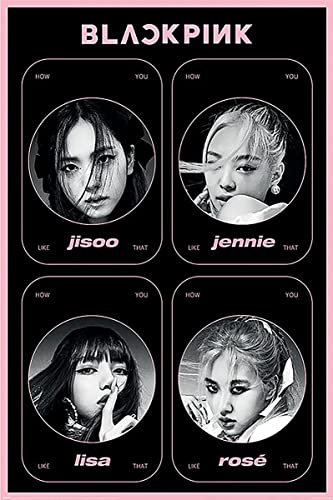 Pyramid International Blackpink Poster How You Like That Lisa, Jennie, Jisoo und Rosé