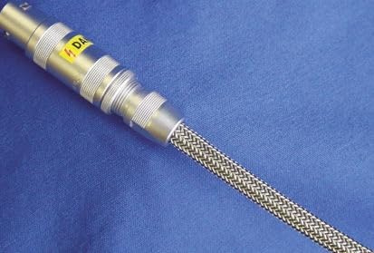 EMV-Geflechtschlauch 5-10 mm, zinnfarben/schwarz, 100 m