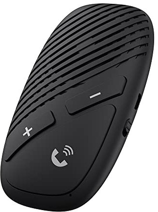 Riloer Telefono Accessori per auto Altoparlante audio senza fili Ricevitore Bluetooth 5.0 Kit per auto Bluetooth 1000mAh Altoparlante Chiamate in vivavoce Visiera parasole Clip Adattatore