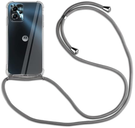 betterfon Hülle Kompatibel mit Motorola Moto G13 / G23 | Handykette Smartphone Halskette Hülle mit Band | Handyhülle mit Kordel zum Umhängen Kompatibel für Moto G13 / G23 | Grau