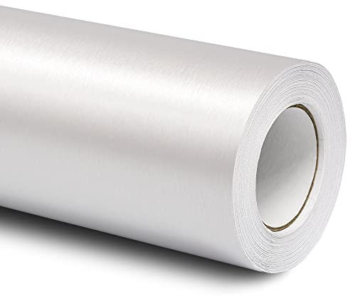 Folindo® 3D Alu gebürstet Silber Autofolie (13€/m²) | 200 x 152 cm | Selbstklebende Luftkanal Folie zur Auto Folierung | Blasenfrei
