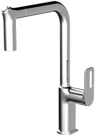INEX EUROPA Grifo cocina con manguera extraible 5 años de garantia acero inoxidable cromado pulido modelo KED88588 ahorro de agua alta presion graduable