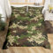 Army Green Camo Bettbezug Set L Größe Abstrakte geometrische Camouflage Tröster Abdeckung Kinder Jungen Camo Liebhaber Bettwäsche Set Teens Männer All Season Quilt Cover mit 2 Kissenbezug