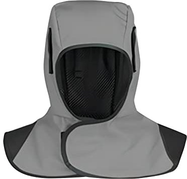 Sharplace Full Protection Welding Hood Dustproof Wear-Resistant Lightweight Fireproof Reusable Washable for Welder Full Face Neck Protective Hood, Gray, 42x40cm
