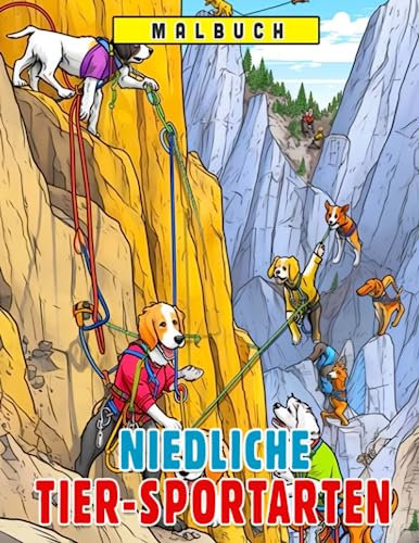Niedliche Tier-Sportarten: Ein Sport-Malbuch für Kinder - Mach dich bereit zum Spielen und Lernen!