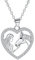 Hifeeled Pferd und Mädchen Kette Damen 925 Sterling Silber Halskette Pferd Original Frauen Schmuck Weihnachten Geschenke für Mutter Ehefrau Tochter