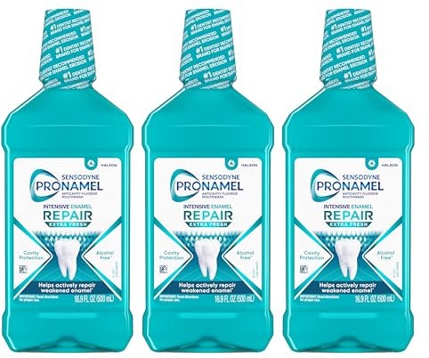 Sensodyne Pronamel Intensive Enamel Repair Mouthwash, 16.9 fl oz (3 Pack)