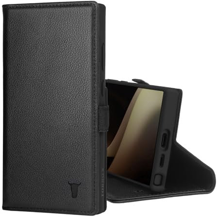 TORRO Custodia Compatibile con Samsung Galaxy S24 Ultra 5G – Custodia a Portafoglio Libro in Pelle Premium con Cavalletto e Slot per Carte (Nero)