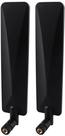 Futheda 2pcs 4G LTE Antenna SMA Male Omnidirectional Aerial 9dBi Compatible with Vodafone EE O2 Three Huawei Netgear 4G LTE Router Gateway Modem Trail Camera Wildlife Hunting Camera Security Camera