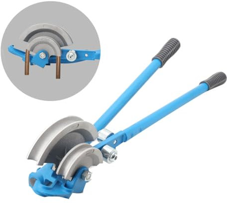 ECUTEE Manuelle Rohrbieger Hand Rohrbiegegerät Rohrbiegemaschine Biegewinkel 0-90 Grad Rundbiegemaschine Kupferrohr Aluminiumrohr Dünnwandige Eisenrohre Biegung