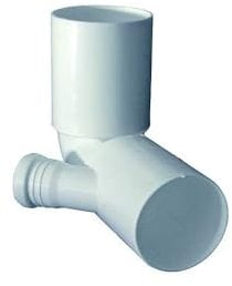 Curva wc alta in polipropilene - Diametro 110 - Modello CON 1 ATTACCO DESTRO Ø50