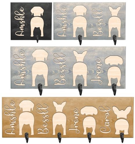 GGUIUIC Hundeleinenhalter für Wandschlüssel, personalisierbar, Stil 2