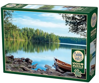 Cobble Hill 3840140 Spiegel der Natur, 1000 Teile Puzzle inkl. Puzzleposter für Erwachsene und Kinder ab 12 Jahren, Landschaftspuzzle, See