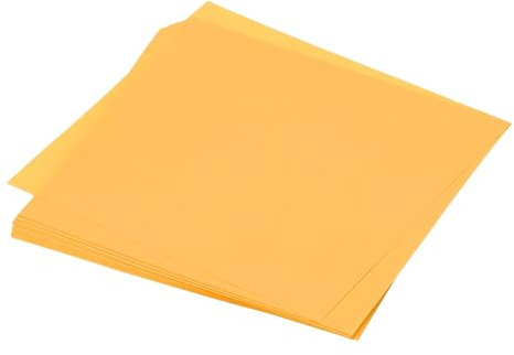 QUARKZMAN 50 Blatt Origami Papier, doppelseitiges Bastelpapier golden 7,5 x 7,5 cm Bastelpapier Set 70 g/m², Faltpapier Quadratisch für Kinder-Erwachsene, DIY, Schul-Kunsthandwerksprojekte