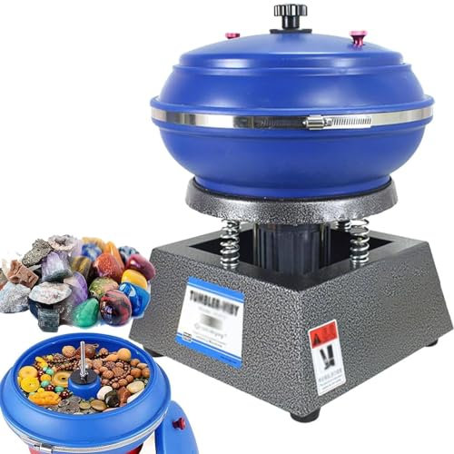 Vibrationspoliermaschine/Fassschleifer, Kapazität, Vibrationsstein-Tumbler, Schmuckpolierer, Messingbecher für Jade, Jadeit und Bienenwachspolitur