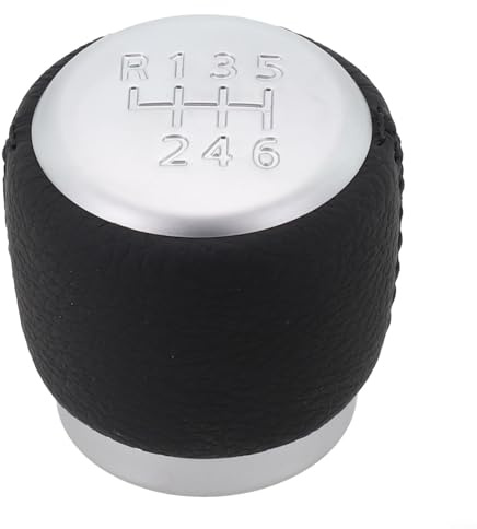 Alanmoship Pomo de palanca de cambios manual de cuero de 6 velocidades para Toyota Avensis para Rav4 2005-2012