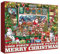 Christmas Holiday Puzzle for Adults 1000 Pieces, Santa Claus Store Jigsaw Puzzle, Winter Christmas Ornament Puzzle