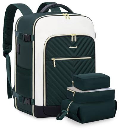 LOVEVOOK Reiserucksack Damen Groß Handgepäck Reisetasche für flugzeug 17.3 zoll Laptop Rucksack Wasserdicht Travel Backpack Women Weekender Carry On Duffle Bag Cabin Luggage Set für Reise Business