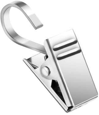 30 Pcs Small Curtain Hooks, Stainless Steel S-Hooks Suitable forOutdoor String Light Parties, Decorative Hanging Photos, Campervan Awnings, Arts & Crafts Displays, Party Decorations