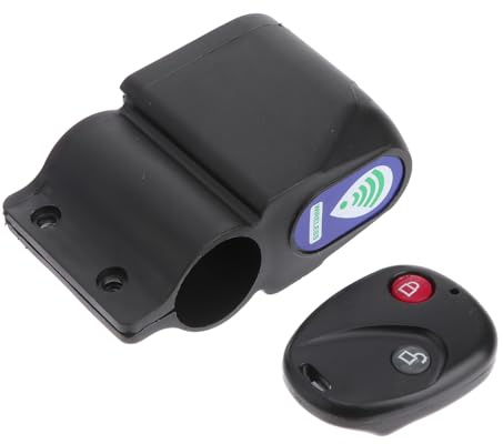 SOLUSTRE Allarme Antifurto Per Bicicletta Con Telecomando e Sensore Di Vibrazione Sicurezza Alta Per Mountain Bike e Bici Da Strada Facile Da Installare e Usare Allerta Sonora Per