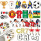 Oirigaga Schuh Charms für Clogs, 26pcs Fussball CR7 Schuhanstecker DIY Schuhanhänger, Fußball Schuh Pins Stecker Aufstecker Anstecker Set, Abnehmbare Shoe Deko Zubehör für Kinder Teenager Erwachsene