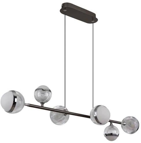 GLOBO Pendant Light Ceiling Lamp LED Metal Dimmable Remote Control L 90 cm
