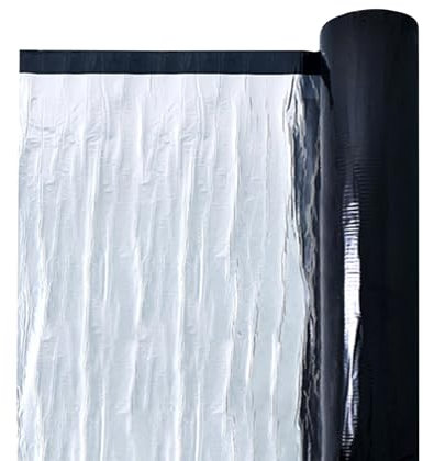 Selbstklebendes Bitumenband 2.0 mm Dicke Wasserdichtes Aluminium Klebeband Wetterfest Dachfolie Butylband, für Rohr Dachleck Fensterabdichtung(1x10 m)