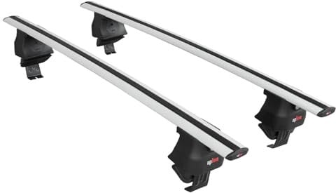 ACPA AUTO Kompatibel mit Volkswagen Golf 7 (5G) 2013-2019 ACE-4 Relingträger Dachträger Auto Gepäckträger Grau Aluminium 2 Stangen