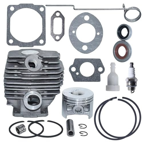 LALAL Kit guarnizione cilindro pistone olio 46mm for motosega Stihl 028 028AV 028 SUPER QW WB Wood Boss 1118 020 1203 Candela