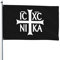 Gartenflaggen 90X150Cm Christentum Orthodoxes Russisches Kreuz Doppelt Genäht Drinnen Flaggen Robuste Fahne Für Haus,Restaurants