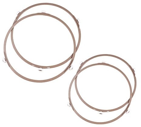 Warmhm 4pcs Microwave Turntable Plate Tray Support Ring for Microwave Lightweight Design