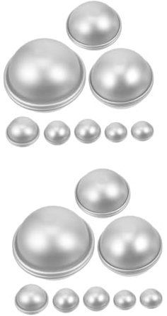 HOMSFOU 2 Sätze Backform Badeform Runde Badesalz Kugelform Badeform Seifenformen Zur Seifenherstellung Kugelsalzform Kugelform Form DIY Kugelform Kuchenform 16 Stücke * 2