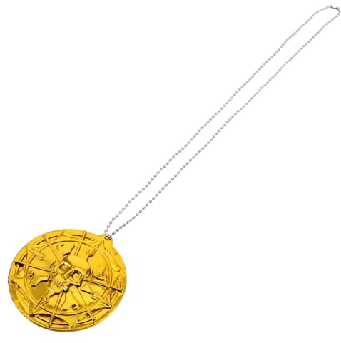 Hohopeti Vintage Halskette Herren Piraten Anhänger Schädel Design Männer Kette Schmuck Party Accessoire Stilvoll Einzigartig Alltag Hochzeit