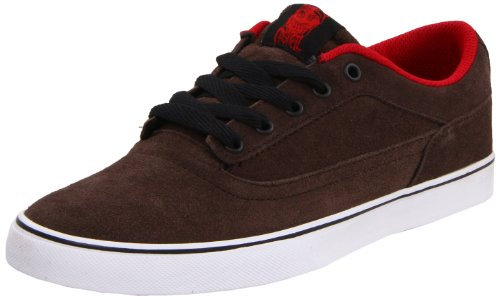 Osiris Herren Caswell Skateschuh, Braun/Rot/Schwarz, 38 EU