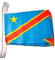 Fahnenkette Flaggen Demokratische Republik Kongo 30x45cm, Länge 9 m
